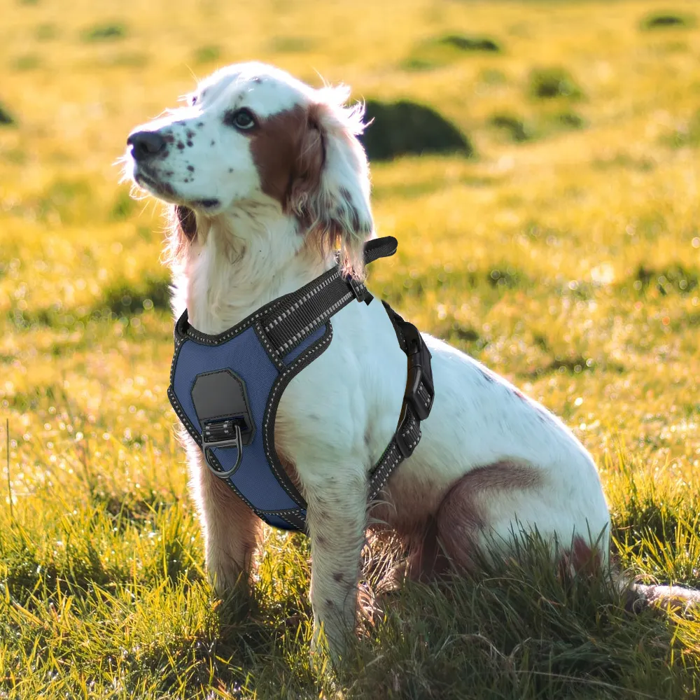 A mazon Best Seller High End Durable Safty Pet Vest Adjustable Reflective Soft Dog Harness