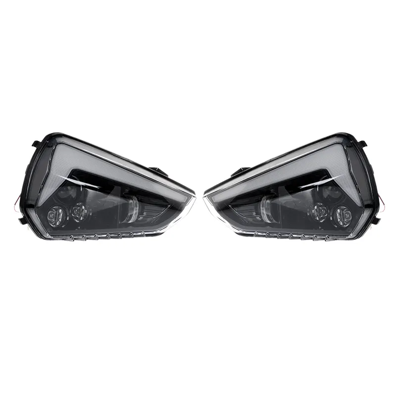 YongJin Front LED Scheinwerfer DRL mit gelbem Blinker atv utv Scheinwerfer Scheinwerfer Für Can-Am Ryker ACE 900