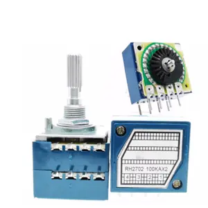 1Pcs RH2702 Weerstand Stepping Dual-Unit Rotary Potentiometer 50K 100K 50KA 100KA DIP8 Alps RK27