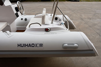 Bateau de pêche gonflable à rames en fibre de verre CE Small 330 Rib avec moteur hors-bord à vendre