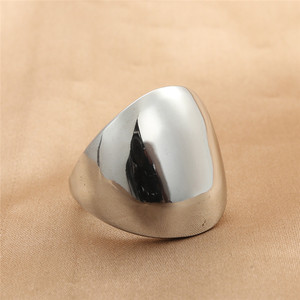 Men's Geometric Titanium Steel <b>Ring</b> <b>Silver</b> Retro Punk Style Fashion Jewelry Gift - Product Image 1