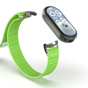 สายนาฬิกา <span class=keywords><strong>Mi</strong></span> <span class=keywords><strong>Band</strong></span> <span class=keywords><strong>8</strong></span> 9 10 สแตนเลสสตีลแม่เหล็ก NFC สายไนลอนแบบนุ่มสำหรับสมาร์ทวอทช์ ติดตั้งง่ายด้วยระบบแม่เหล็ก - Product Image 2