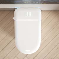 Offre Spéciale : Toilette Intelligente en Céramique avec Réservoir Encastré, Capteur Automatique USB et Commande Vocale pour Salle de Bain