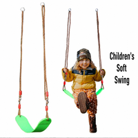 Jeux de jardin : Balançoire rustique pour enfants, jouet à chevaucher pour bébés, ensemble de jeu de balle, trampoline suspendu sensoriel d'extérieur pour l'été, toboggan de parc