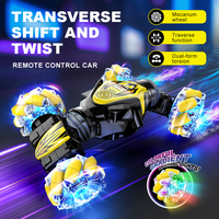 Coche de Control Remoto con Sensor de Gestos, Coche de Acrobacias RC 4WD Transformable Todoterreno 2.4Ghz, Coches Twister de Control Manual para Niños y Niñas