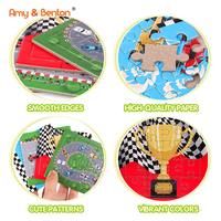 Puzzles personnalisés en vrac, jouets sur le thème des voitures de course, puzzles en papier, cadeaux pour les fêtes, cadeaux pour les tout-petits, jouets éducatifs pour l'apprentissage