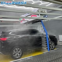 Machine de lavage de voitures automatique avec détection intelligente des véhicules et technologie de distance de lavage réglable