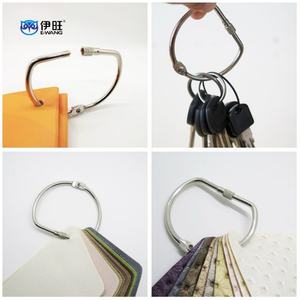 EWANG Metal Iron Silver Key <b>Ring</b> Holder Screw Lock D Shaped <b>Rings</b> - Product Image 6