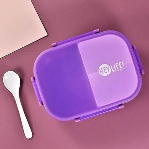 <b>Lunch</b> Box Leak Proof 3 Compartment <b>Lunch</b> Box 350 ML With Bottle 500 ML Reusable Microwave Freezer Safe Food Containers With Spoo - Product Image 5
