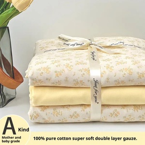 100% algodón ecológico 200TC hilo <span class=keywords><strong>de</strong></span> doble capa juego <span class=keywords><strong>de</strong></span> cuatro piezas Floral <span class=keywords><strong>Super</strong></span> suave funda <span class=keywords><strong>de</strong></span> edredón para todas las estaciones sábana - Product Image 2