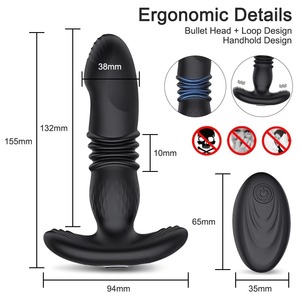 Plug anal vibrant en silicone pour femmes et hommes, masseur de prostate, plug anal vibrant, jouets sexuels, produit pour adultes - Product Image 5