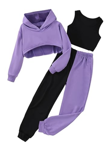 2022 New Girls Plus Size Breathable Hip Hop Gym Sport Wear Two Piece Sets Custom Logo <b>Jogger</b> Casual Winter Tracksuits 2026 - Product Image 2