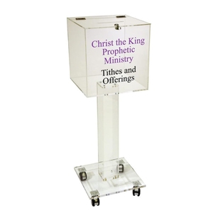 Caja de sugerencias de donaciones de colección de acrílico personalizada con cerraduras para eventos de iglesia, decoración, urna electoral - Product Image 2