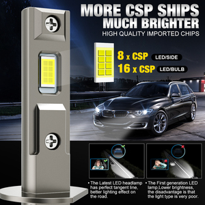 Fari <span class=keywords><strong>LED</strong></span> Auto <span class=keywords><strong>H1</strong></span> 35W 3570 CSP Plug and Play con Luminosità a 360 Gradi, <span class=keywords><strong>Lampadine</strong></span> <span class=keywords><strong>H1</strong></span> per Fari Auto - Product Image 2