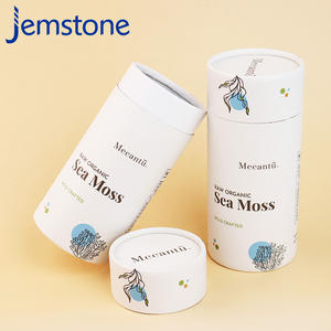 100% Biodegradable <b>Food</b> Grade Wild Seaweed Cylinder <b>Container</b> Coffee Powder Green Tea Round Paper Tube Packaging - Product Image 1