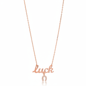 Collar de Plata de Ley 925 Hecho a Mano al por Mayor con Diseño de Herradura y Letra de la Suerte Turca - Product Image 2
