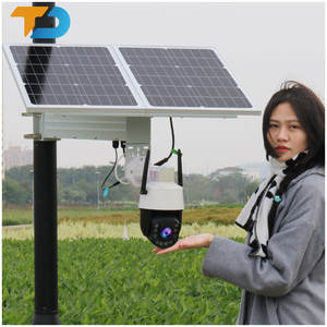 Tecdest OEM <span class=keywords><strong>Lsvision</strong></span> kamera surya 4k 8mp, Pak baterai Lithium Ion 4g Zoom 10x 360 Ptz untuk kamera 4g bertenaga surya - Product Image 1