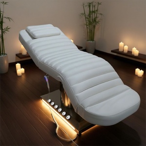 KISEN Beauty Salon Furniture 3 Motors <b>Electric</b> Facial Spa Bed Modern Luxury Foot Control Saloon Massage <b>Table</b> and Bed for Sale - Product Image 1