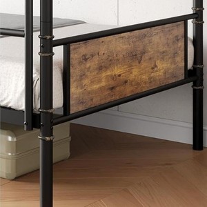 Estructura de cama litera metálica minimalista moderna, personalizable para dormitorios estudiantiles, camas con estructura de hierro y camas metálicas para empleados. - Product Image 4