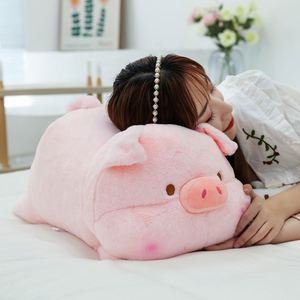 ขายตรงจากโรงงาน ตุ๊กตาหมูสีชมพูสุดน่ารัก ของเล่นตุ๊กตาขนนุ่ม หมอนหนุนอ่านหนังสือสำหรับเด็กผู้หญิง - Product Image 3