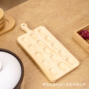 Wooden Egg <b>Storage</b> <b>Tray</b> 35x16x1.5cm Solid Wood Frame Kitchen Desktop Use - Product Image 5