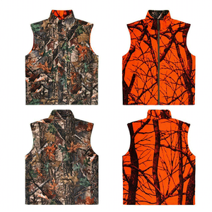 Gilet de chasse camouflage orange vif personnalisé, veste de tir sans manches réglable, vêtements de plein air pour la faune pour hommes - Product Image 6