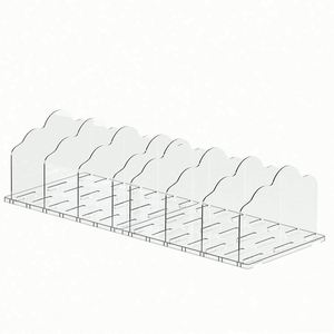 Organizador de Bolsos de Acrílico Personalizado, de Doble Nivel, Tipo Soporte, 126x48x40cm, Estilo Clásico Moderno, No Plegable, para Sala de Estar - Product Image 6