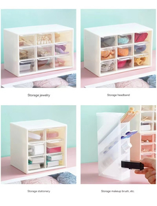 Organisateur de bureau simple et coloré, type <span class=keywords><strong>tiroir</strong></span>, pour petits objets, rangement tout-en-un, outils cosmétiques, étagère de séparation - Product Image 3