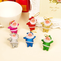 Ornamen Gantung Natal Grosir, Boneka Santa Claus Mini, Hiasan Gantung untuk Pohon Natal, Rumah, Pesta Liburan