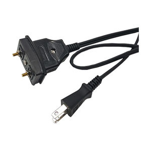 चुंबकीय सॉकेट उच्च गुणवत्ता वाले एक्सटेंशन कॉर्ड के साथ जापानी मानक दो-प्लग पावर कॉर्ड - Product Image 1