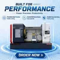 Tour CNC à banc plat CK61100 CK61125 pour usinage de métaux, usinage de tiges et de disques, traitement de coupe lourde