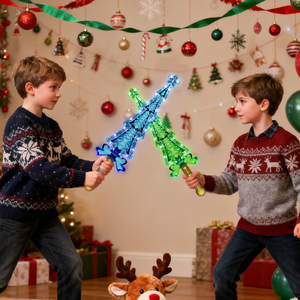 Épée de Noël en plastique LED de 23 pouces avec cristaux, pour adultes et enfants, fournitures de fête, jouets lumineux durables pour la décoration de la maison/du club en période des fêtes - Product Image 5