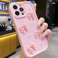 Coques de téléphone portable antichoc de luxe avec nœuds papillon, nouvelle mode pour filles et femmes, compatibles avec iPhone 17 Air 16 15 Plus Pro Max 14 13 11 X