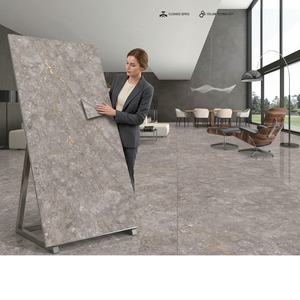 Losas de piedra sinterizada de porcelana brillante Esperda Brown de 1200x2400 mm para pisos y decoración de paredes de hoteles de lujo - Product Image 4