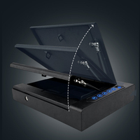 Caja Fuerte Biométrica para Armas de Fuego, Montada en la Pared, con Apertura Automática, 3 en 1, Desbloqueo por Huella Dactilar, Código y Llave, para Mesita de Noche y Uso en Automóvil, Directo de Fábrica, ODM