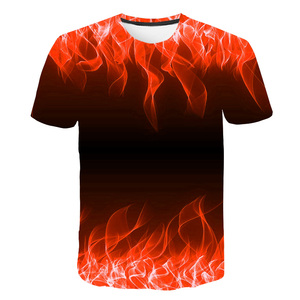 Camisetas de Hombre al por Mayor 2019, Talla Grande, Transpirables, Antibolitas, Estampadas en 3D, Coloridas, Estilo Moto y Motociclista, Manga Corta, Cuello Redondo - Product Image 2
