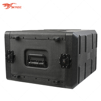 Boîte de rangement pour microphone de scène, en plastique PE noir, 19 pouces, 390 mm de profondeur, 2U, 3U, 4U, 6U, flight case