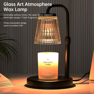 Lampe chauffante électrique moderne avec minuterie variateur AU UK Plug Base en marbre fondoir à cire pour bougies en pot parfumé - Product Image 5