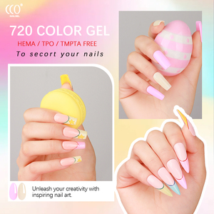 OEM&ODM CCO Ecológico 1kg a Granel Etiqueta Privada Gel de Color UV Esmalte de Uñas de Larga Duración Estilo Francés con Lámpara LED Libre de HEMA - Product Image 5