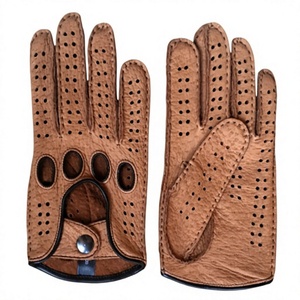 Premium Genuine Sheep <b>Leather</b> Touch Screen Dressing <b>Gloves</b> Plain Style Skin-Fit Soft Breathable <b>for</b> Men and <b>Women</b> All Seasons - Product Image 2