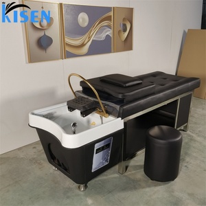 Fauteuil de lavage de cheveux Kisen Factory sur mesure pour salon, avec lavabo, fonction massage et thérapie capillaire par l'eau - Product Image 1
