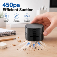 Mini aspirateur de bureau sans fil à longue autonomie, rechargeable par USB, pour la poussière et les cheveux sur le bureau au quotidien