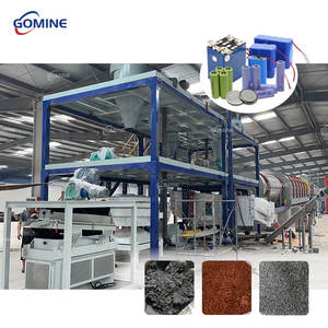 Paquetes de batería de iones de litio de chatarra Máquina de reciclaje Máquina trituradora de batería Máquina de reciclaje de polvo negro - Product Image 1