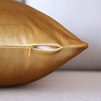 Housse de coussin en velours épais avec feuille d'or, taie d'oreiller de luxe pour canapé, housse de coussin personnalisée pour chambre à coucher – Vente chaude