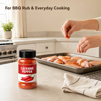 Poudre de piment de Cayenne en vrac, vente en gros, étiquette personnalisée, marque privée pour emballage de détail et exportation pour les professionnels de la restauration