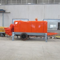 Pompe à béton MinLe, moteur diesel, machine de pompage de béton, garantie 1 an, haute efficacité pour mortier et granulats de grande taille