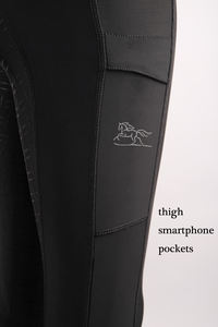 Leggings équestres en silicone pour femmes culottes d'équitation et ensemble d'accessoires serrés - Product Image 3
