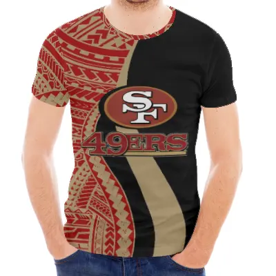 Yeni gelenler yaz polinezya Samoan Tribal tasarım özel büyük boy 4XL erkek gömlek toptan fiyat rahat t-shirt