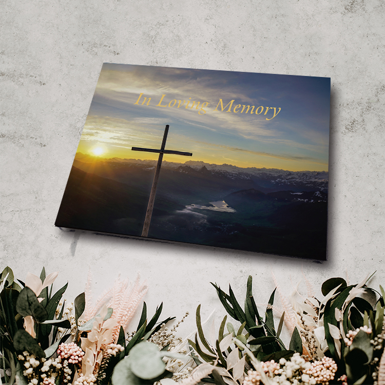 Праздник жизни панихиду Мемориал Гостевая книга для похорон, стилизованный подарок на свадьбу, для входа в твердом переплете на похороны Гостевая книга