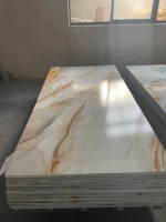 Offre Spéciale 1220*2440mm Mur Marbre Feuilles Étanche En Plastique Marbre Alternative Pvc Marbre Panneaux